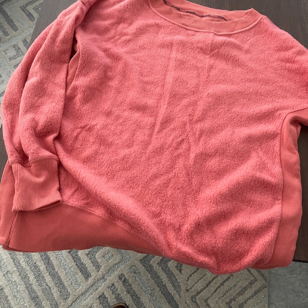 Orange Sweater/Sweatshirt Top